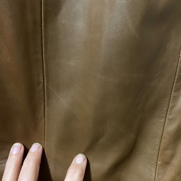 Banana Republic nwt new genuine leather pants caramel brown size 14 - Picture 10 of 16